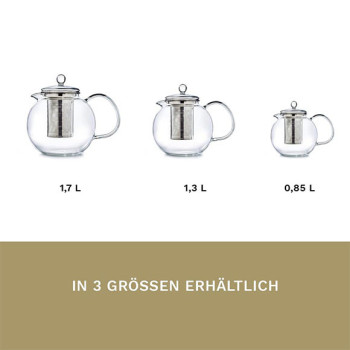 Tetera de Vidrio Borosilicato Creano 800 ml