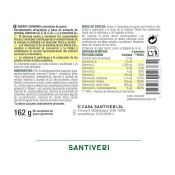 GUMMIES MASTICABLES ENERGY SANTIVERI