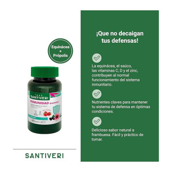 GUMMIES MASTICABLES INMUNIDAD SANTIVERI