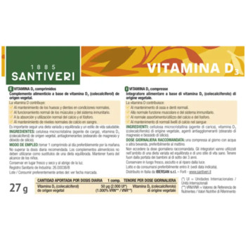 VITAMINA D3 COMPRIMIDOS SANTIVERI